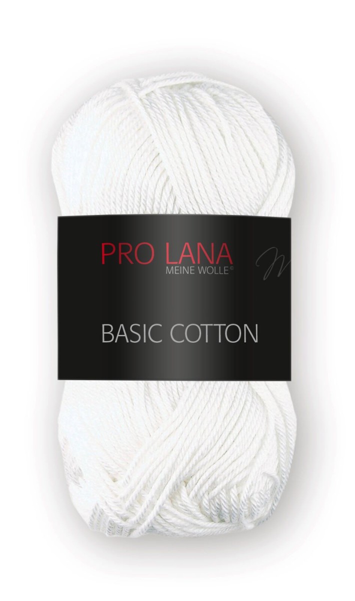 PRO LANA Basic Cotton 100% Baumwolle 125m / 50g, Nadelstärke 3 - 3,5