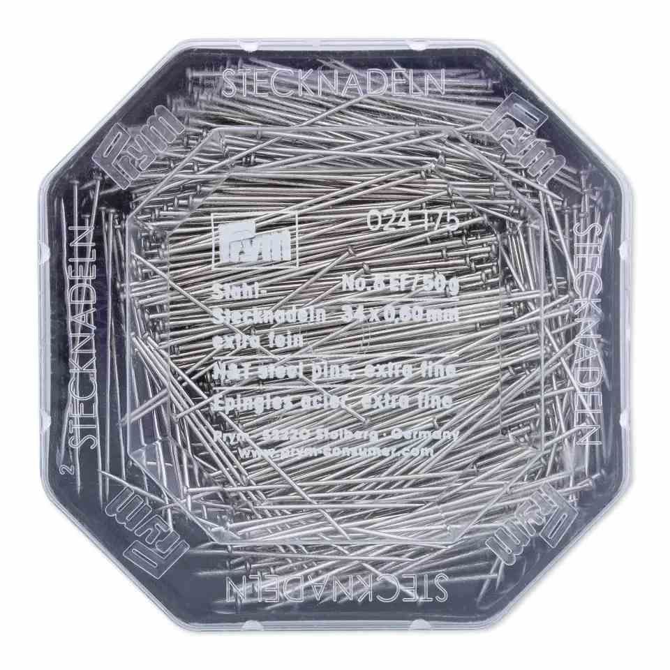 Prym Stecknadeln extra fein  0,60x34mm, Inhalt: 50g