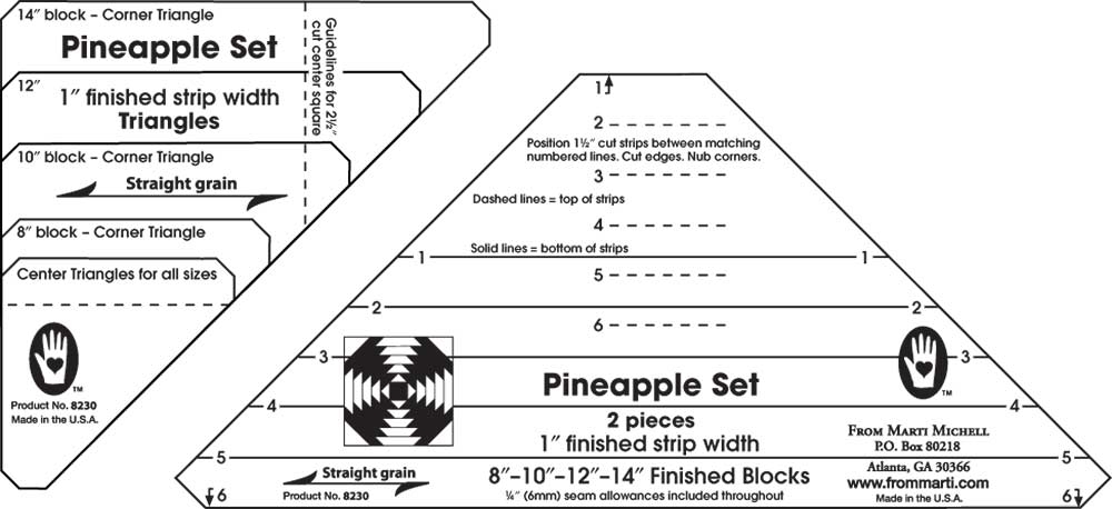 Pineapple Lineal Sets von Marti Michell 