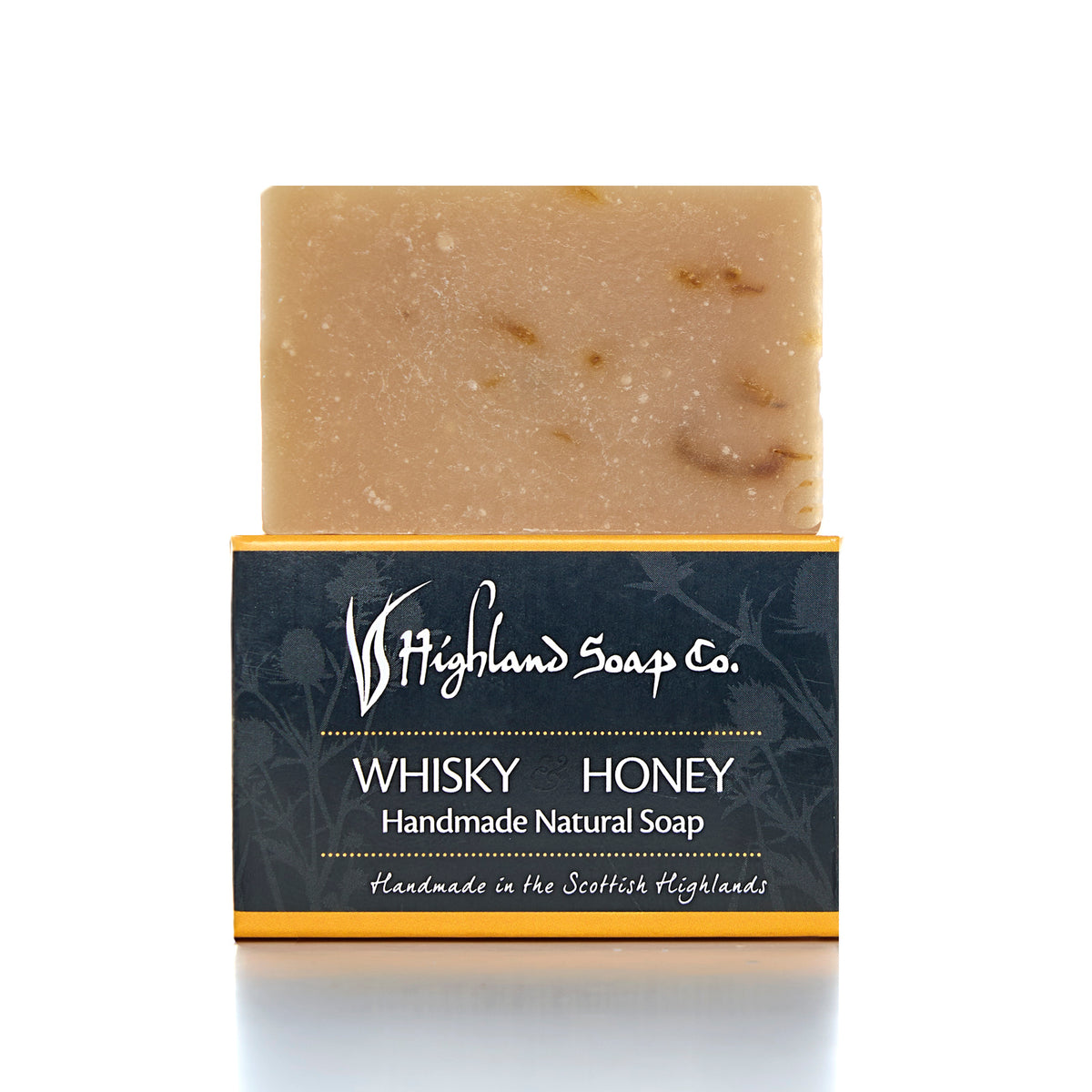 Highland Soap Bio-Seife Handmade Mini/Gäste Whisky & Honey (Whisky & Honig)
