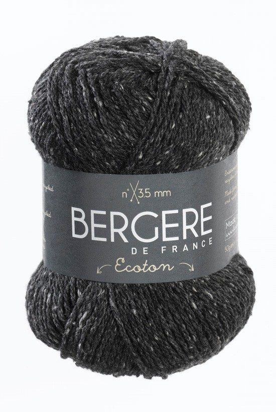 Bergere Ecoton 100% recycelte Fasern - Farbe Anthracite 48% Baumwolle, 48% Polyacryl, 4% Div. Fasern