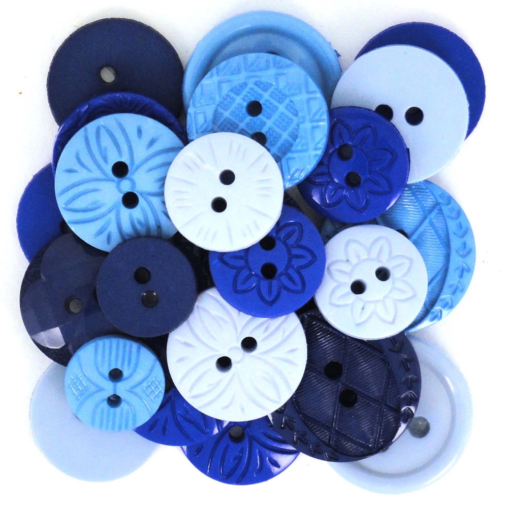 Dress It Up Knöpfe Color Me blau***