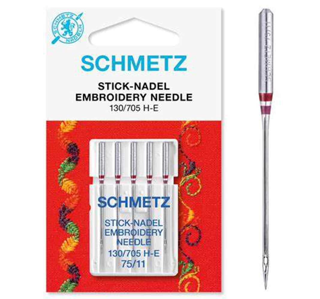 Nähm.Nadel Schmetz Sticknadel 130/705 H-E SB5 Stärke 75