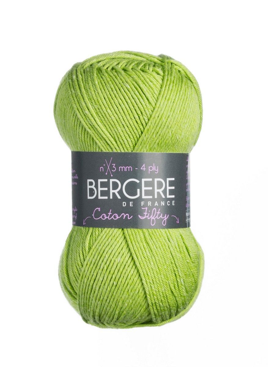 Bergere Coton Fifty - Farbe Pature 50% Baumwolle, 50% Polyacryl, 140m/50g