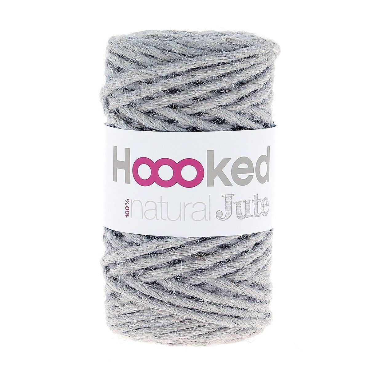 Hoooked Natural Jute, Fb. Grey Mist Makramee, 100% Jute, natürlich, schadstofffrei