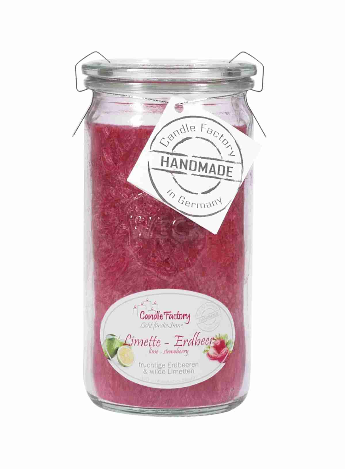 Mini-Jumbo Kerze von Candle Factory im Glas  mit Duft in tollen Farben