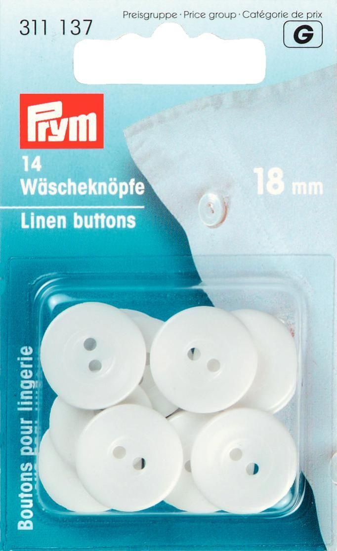 Wäscheknöpfe Melaminharz 28" 18 mm; 14St.