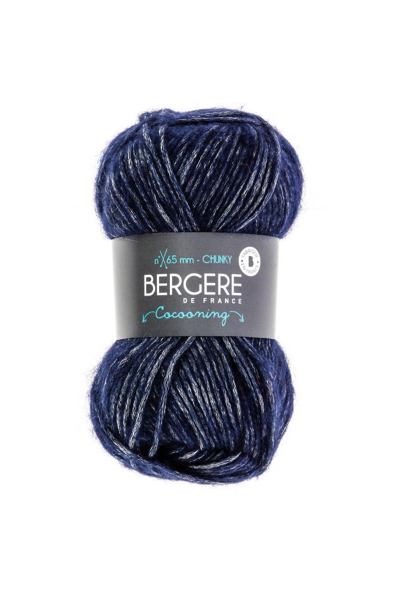 Bergere Cocooning - Farbe Marine 47% Polyester, 27% Wolle, 26% Polyacryl, 125m/50g