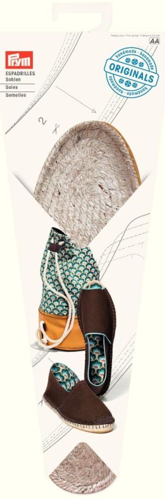 Espadrilles - Sohlen Gr. 38 (neues Design) 1Paar 