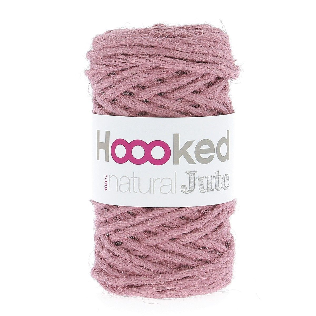 Hoooked Natural Jute, Fb.Tea Rose Makramee, 100% Jute, natürlich, schadstofffrei