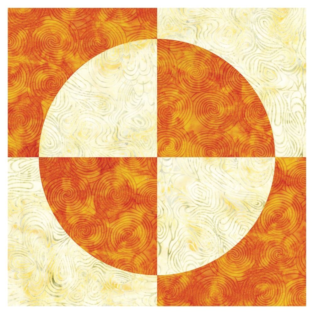 Accuquilt Stanzform Drunkard´s Path 7 inch (ca. 17,8cm fertige Größe)