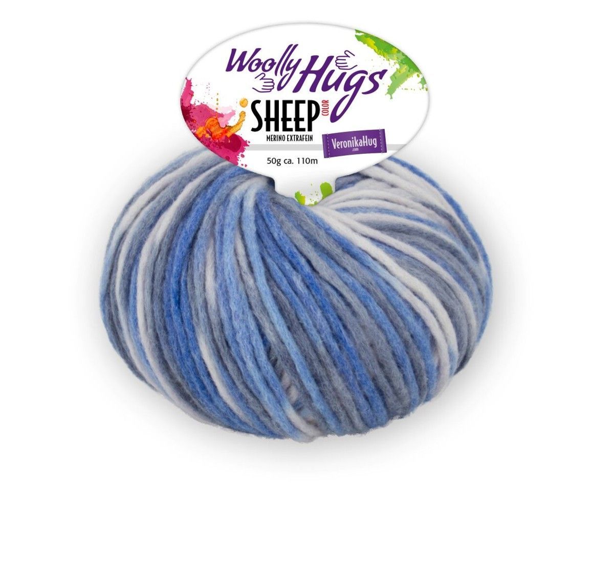 Woolly Hugs Sheep Color, Fb 83 50% Wolle (Merino) extrafein, 28% Baumwolle, 22% Polyamid