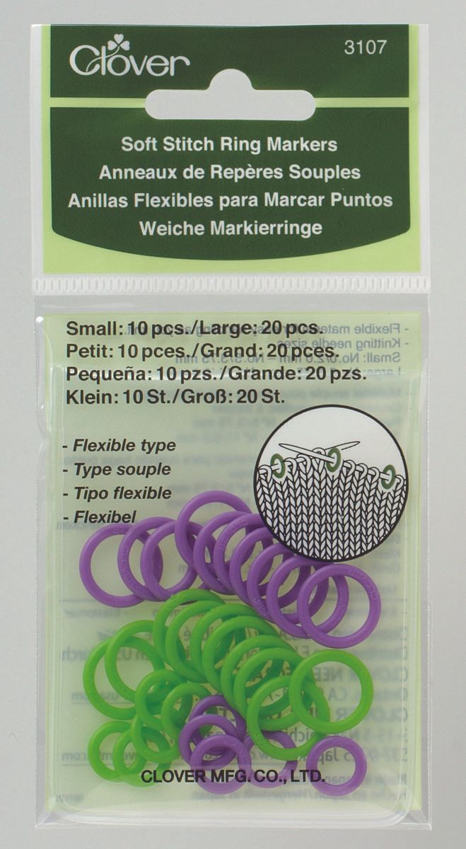 Clover Weiche Markierringe Maschenmarkierer - 3107