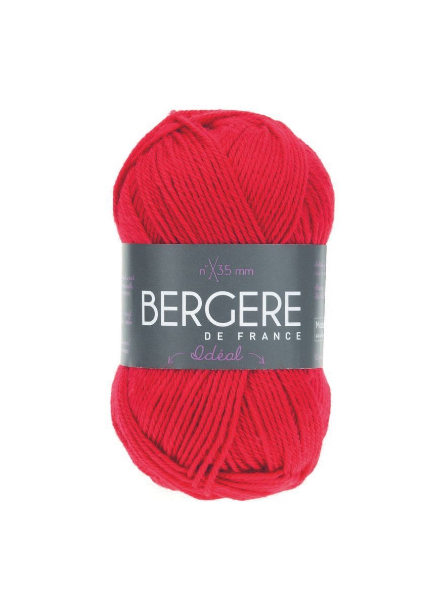 Bergere Ideal - Farbe Pavot, 125m/50g  40% gekämmte Wolle, 30% Polyacryl, 30% Polyamid