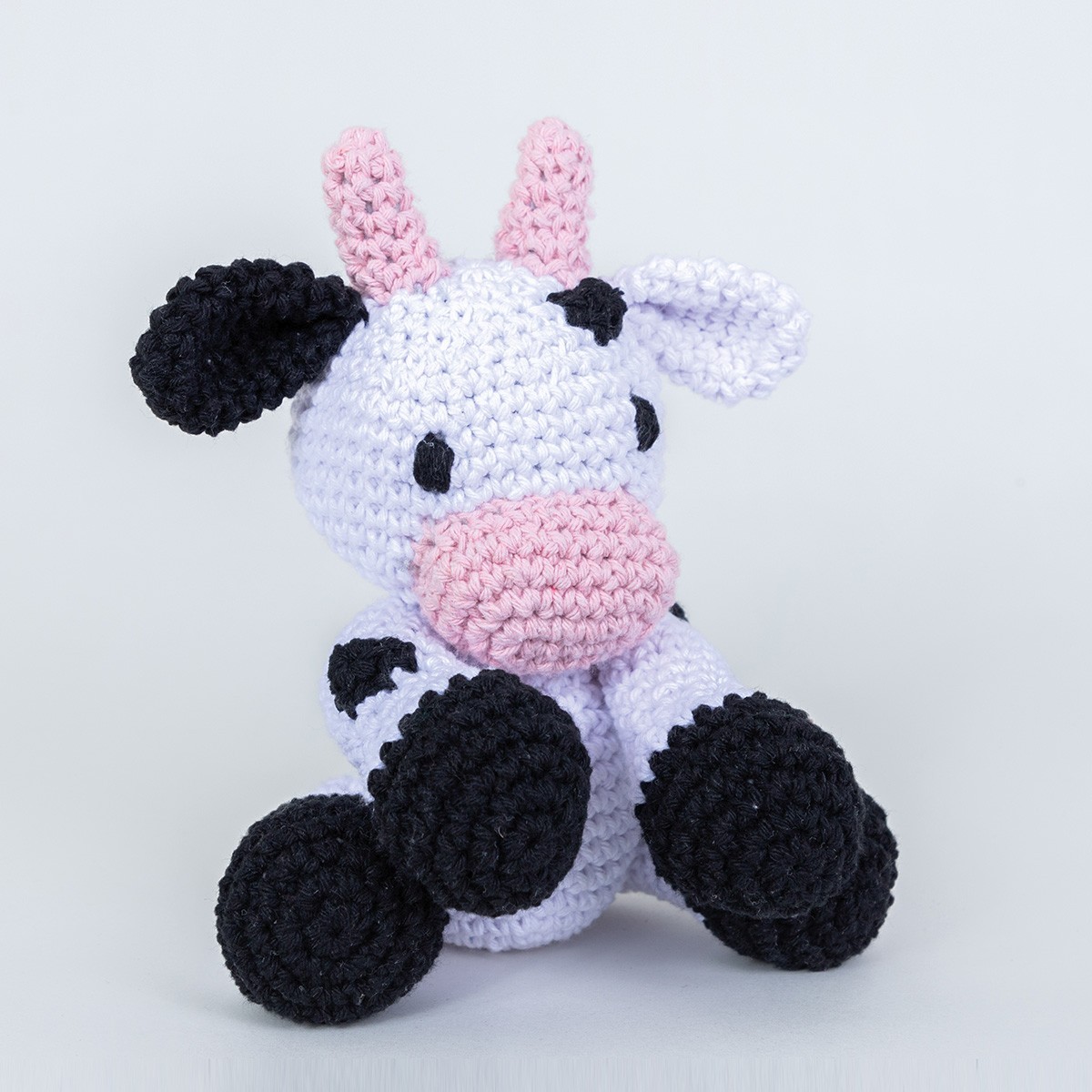 Hoooked Eco Barbante Kit, Cow Kirby, Fb. Lotus, 100% recyceltes Garn Amigurumi Komplettset