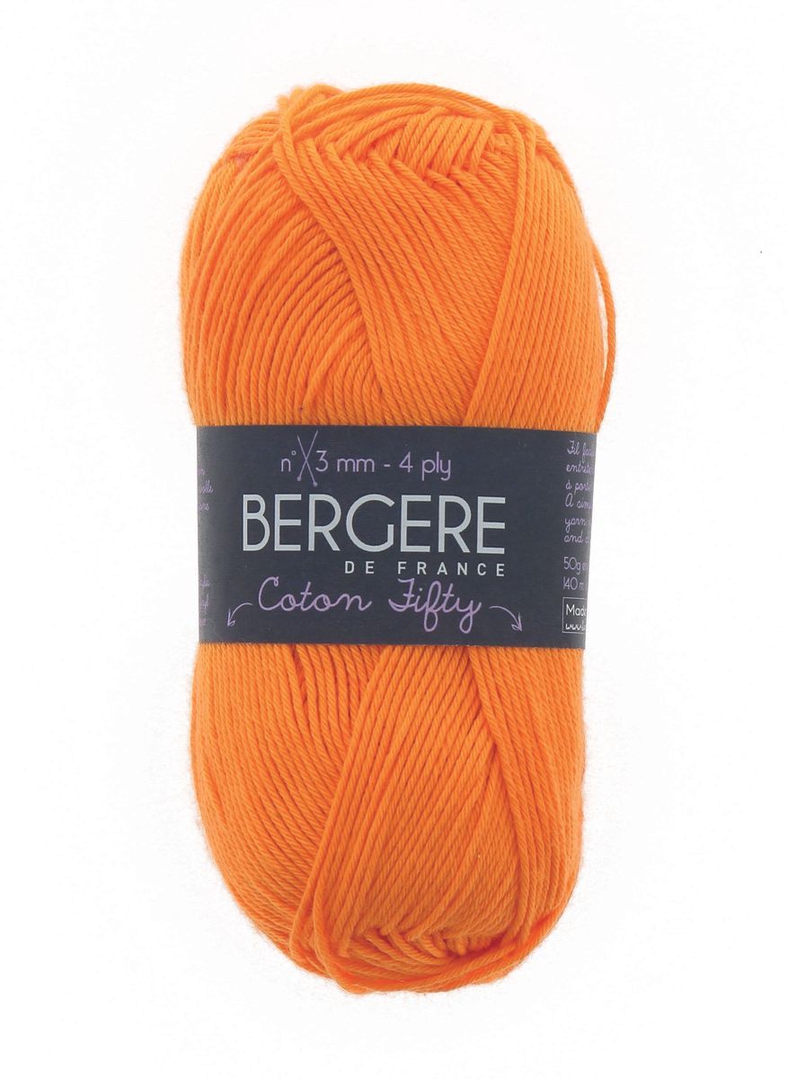 Bergere Coton Fifty - Farbe Grenadier 50% Baumwolle, 50% Polyacryl, 140m/50g