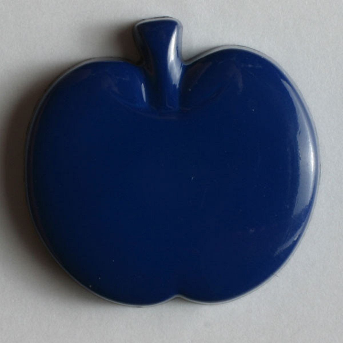 Knopf Größe 14 mm Apfel blau Knopf Größe 14 mm Apfel blau