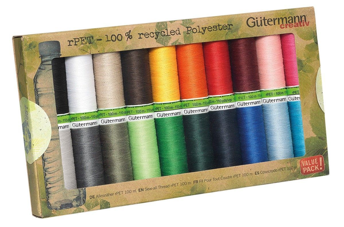 Gütermann Set Allesnäher rPET Col. 1 20 Farben 100 % Polyester