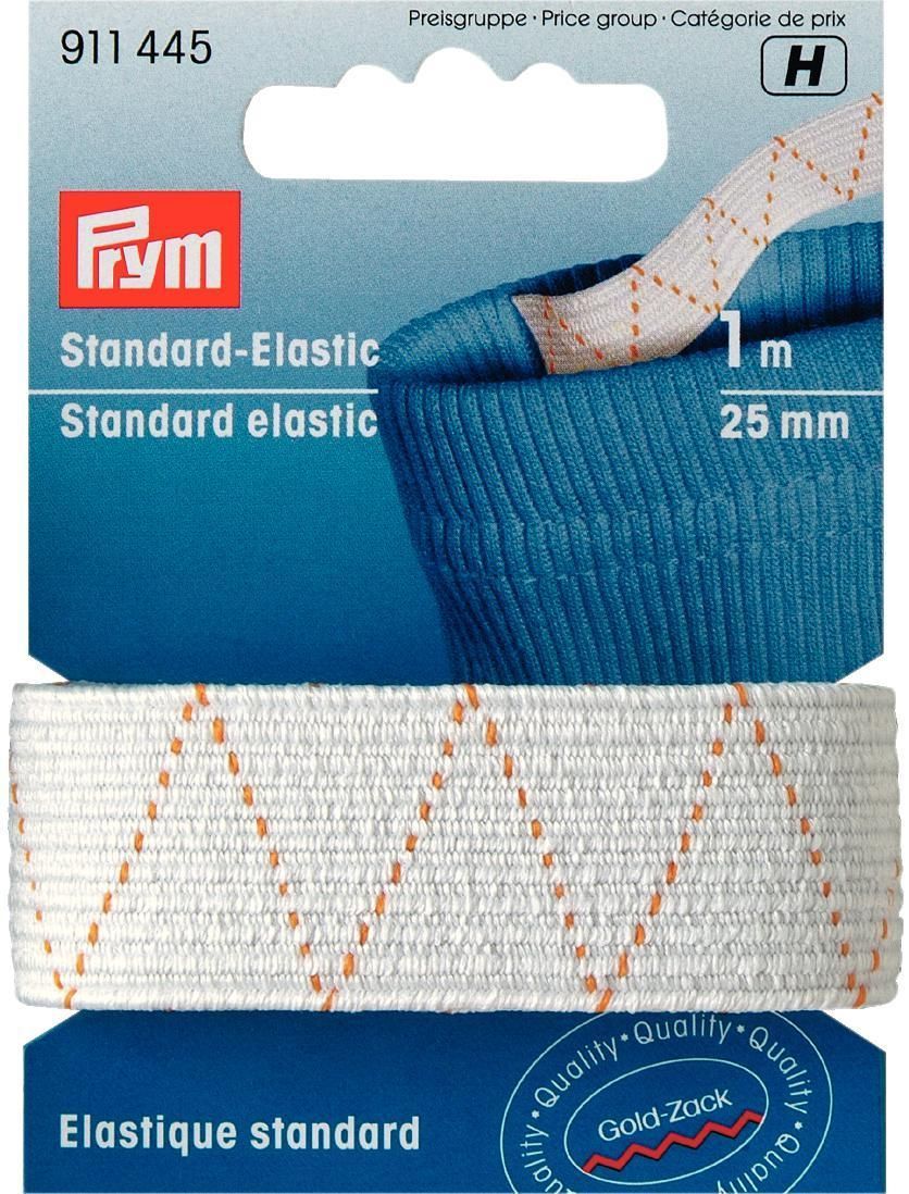 Standard-Elastic weiss 25 mm, 1m 