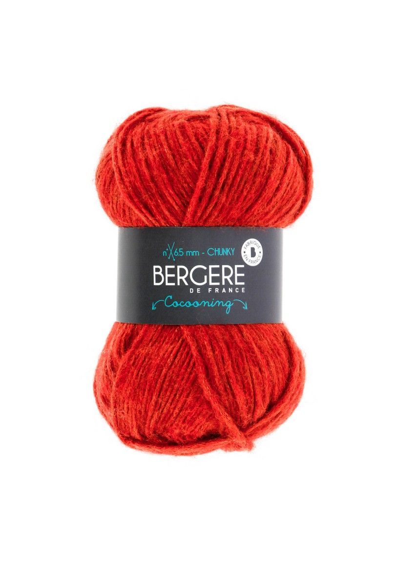 Bergere Cocooning - Farbe Brique 47% Polyester, 27% Wolle, 26% Polyacryl, 125m/50g 