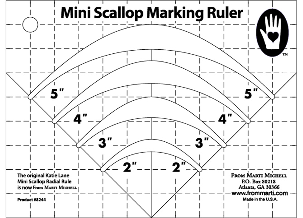 Scallop Marking Ruler von Marti Michell 
