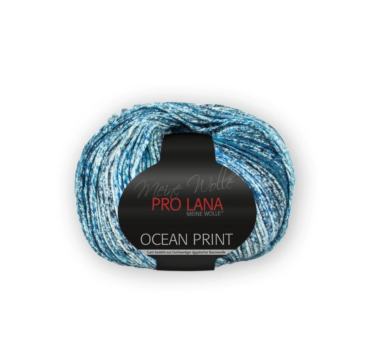 PRO LANA Ocean Print, Fb. 81 100% ägyptische Baumwolle mercerisiert und gasiert
