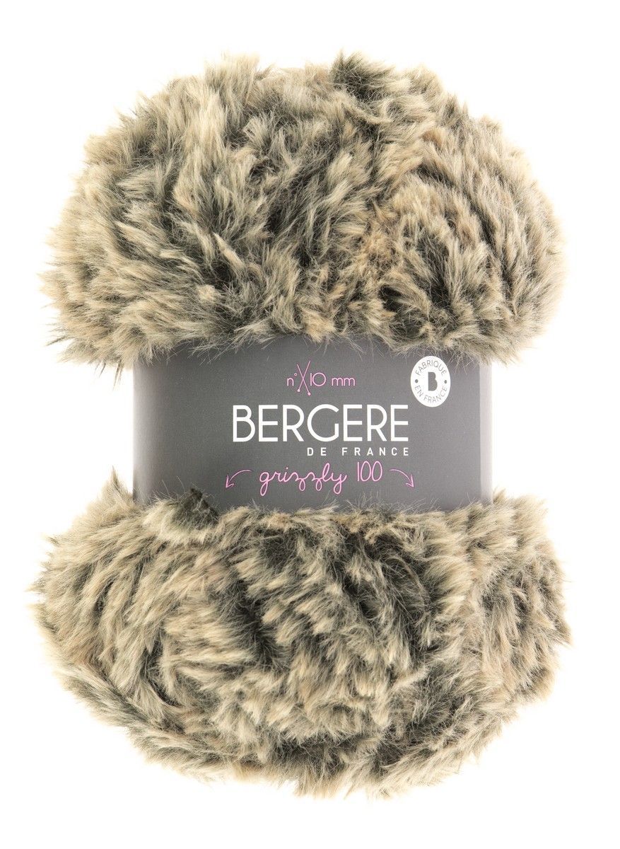 Bergere Grizzly 100 - Farbe Brun 100% Polyester, 65 m/100g