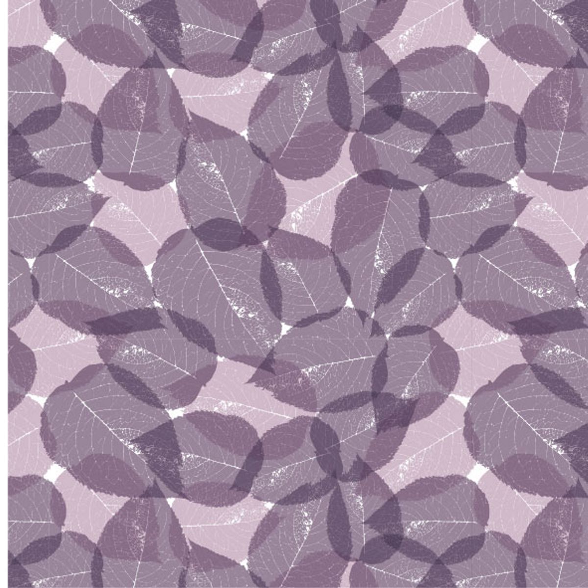 Baumwollwebware Flora And Fauna 100% Baumwolle Purple Leaf