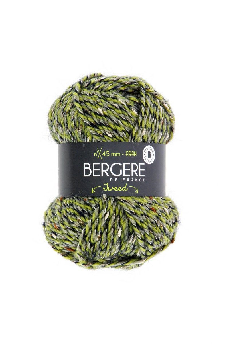 Bergere Tweed - Farbe Inverness 53% Polyacryl , 30% Wolle, 12% Polyamid, 5% Mohair 