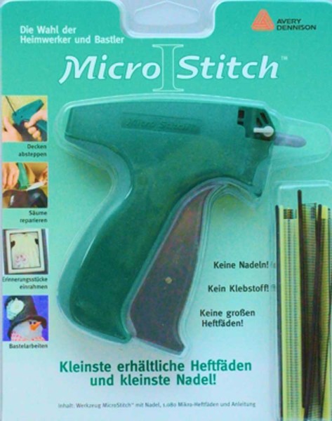 MicroStitch Tool Kit 4,4 mm Heftfäden von AveryDennison inkl. 1080  Heftfäden, Heftpistolen und Zubehör, Nähzubehör, Nähen